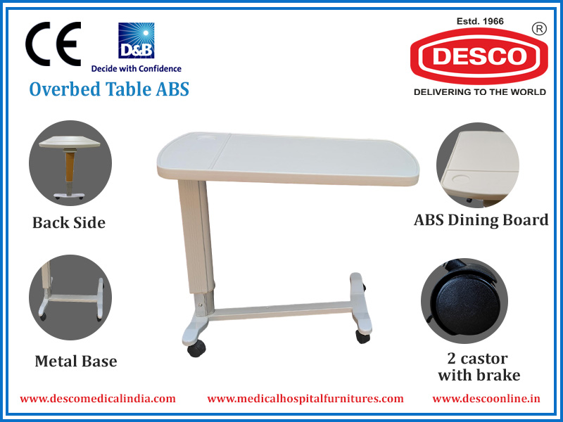 OVERBED BEDSIDE TABLE ABS