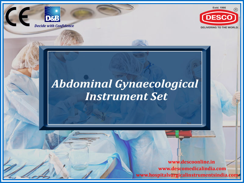 ABDOMINAL GYNAECOLOGICAL INSTRUMENT SET