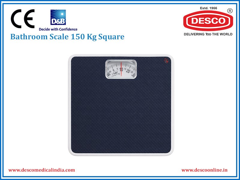 BATHROOM SCALE 150 KG SQUARE