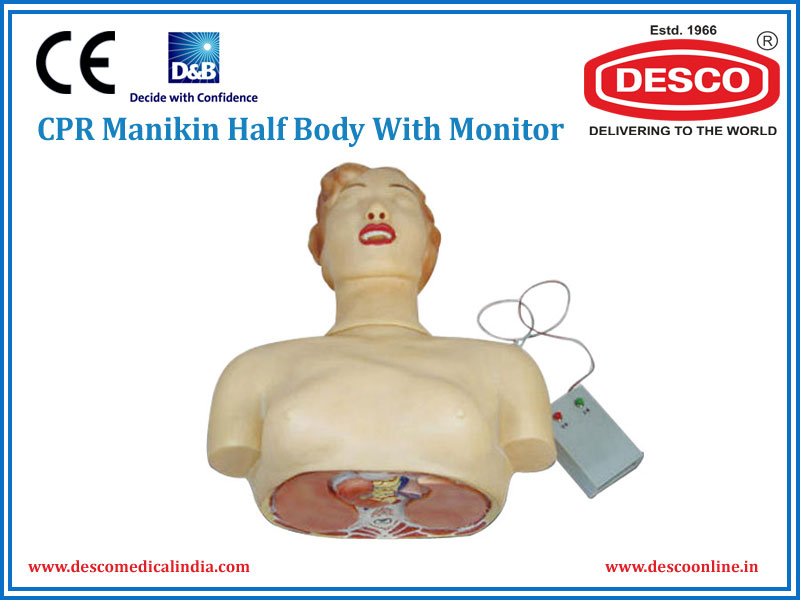 CPR MANIKIN HALF BODY WITH MONITOR