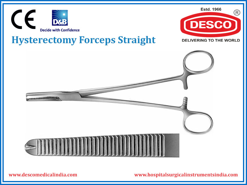 HYSTERECTOMY FORCEPS STRAIGHT