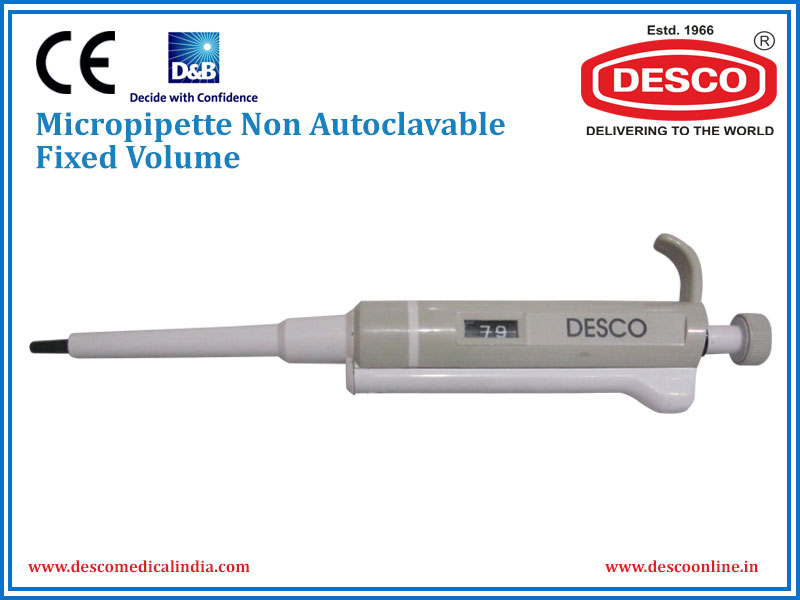 MICROPIPETTE NON AUTOCLAVABLE FIXED VOLUME