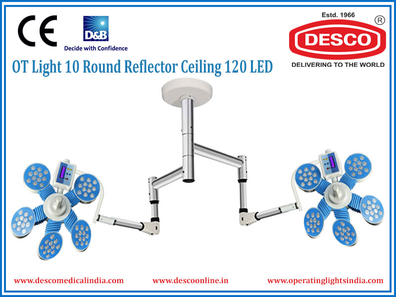 OT LIGHT LED 10 ROUND REFLECTOR CEILING 120 LED