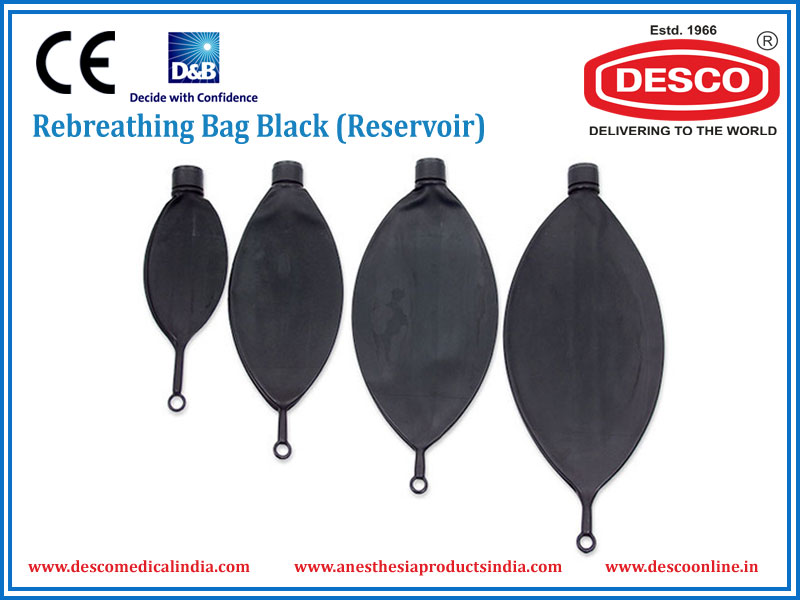 REBREATHING BAG BLACK (RESERVOIR)