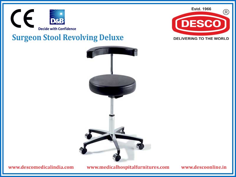 SURGEON STOOL REVOLVING DELUXE