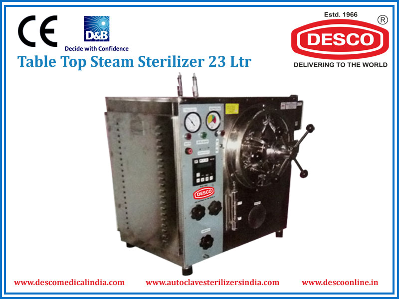 TABLE TOP STEAM STERILIZER 23 LTR